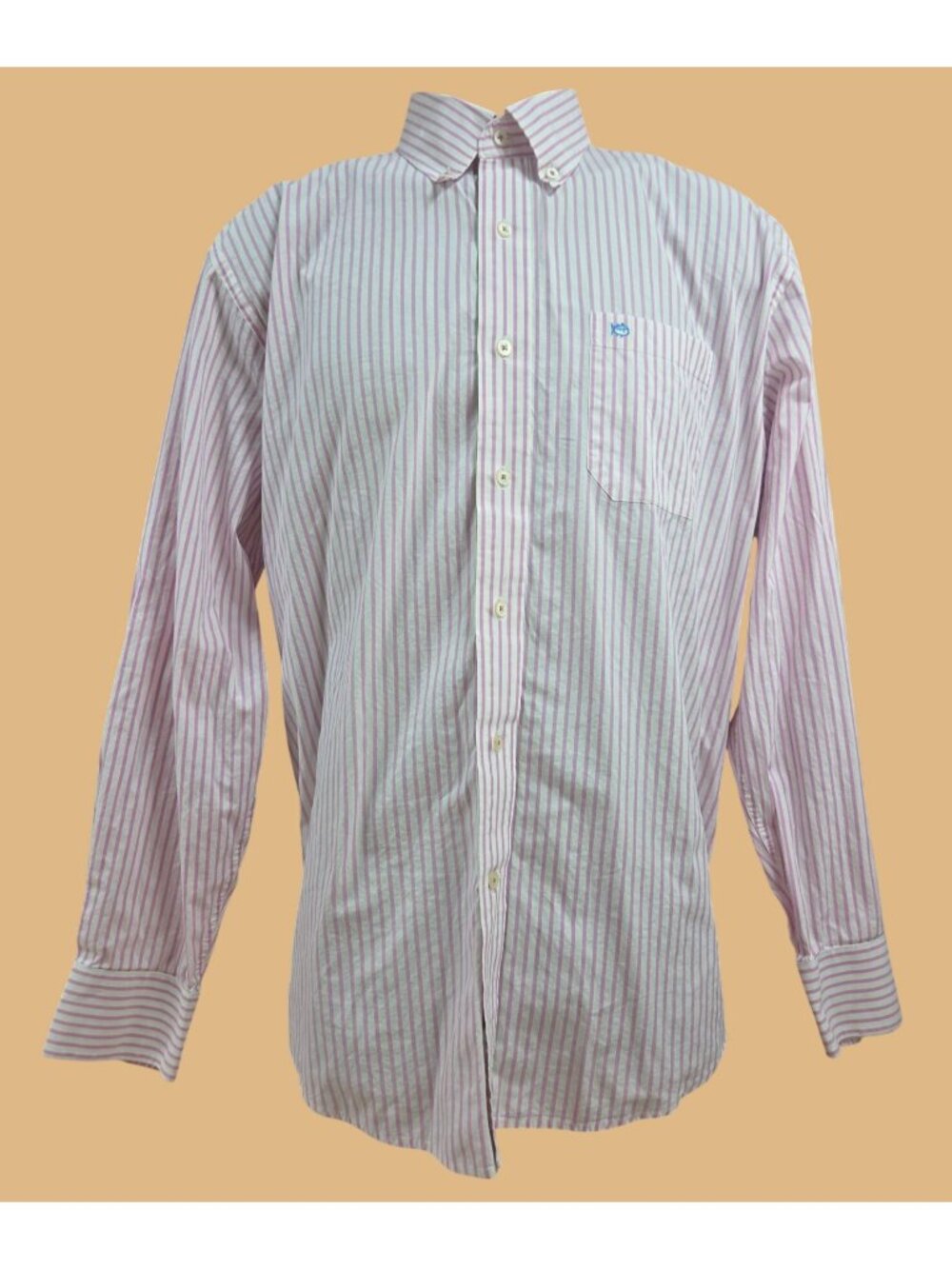 Southern Tide Mens Pink Striped Button-Down Shirt Size Large